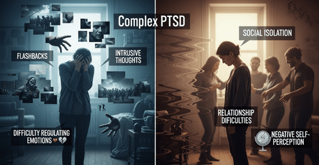 What are the 17 symptoms of complex PTSD A visual guide to understanding CPTSD signs