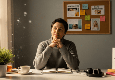 Highly sensitive person using coping strategies