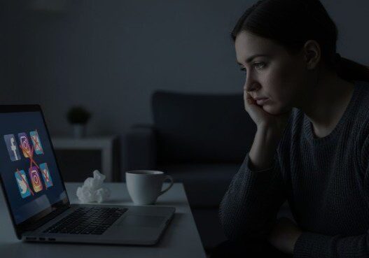 is deleting social media a sign of depression