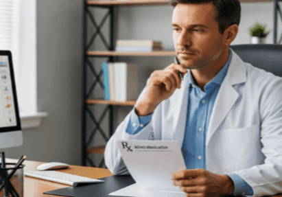 doctor consulting patient about ADHD treatment options