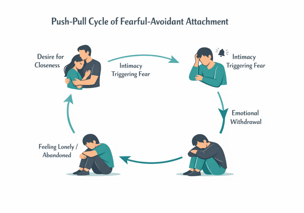 push pull cycle of fearful avoidant attachment
